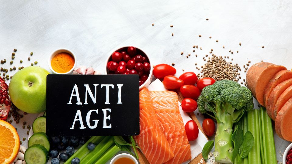 Anti-aging foods that promote youthful skin and health for women.