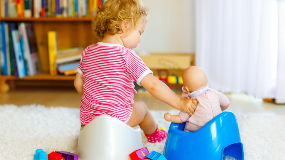 a child with potty training