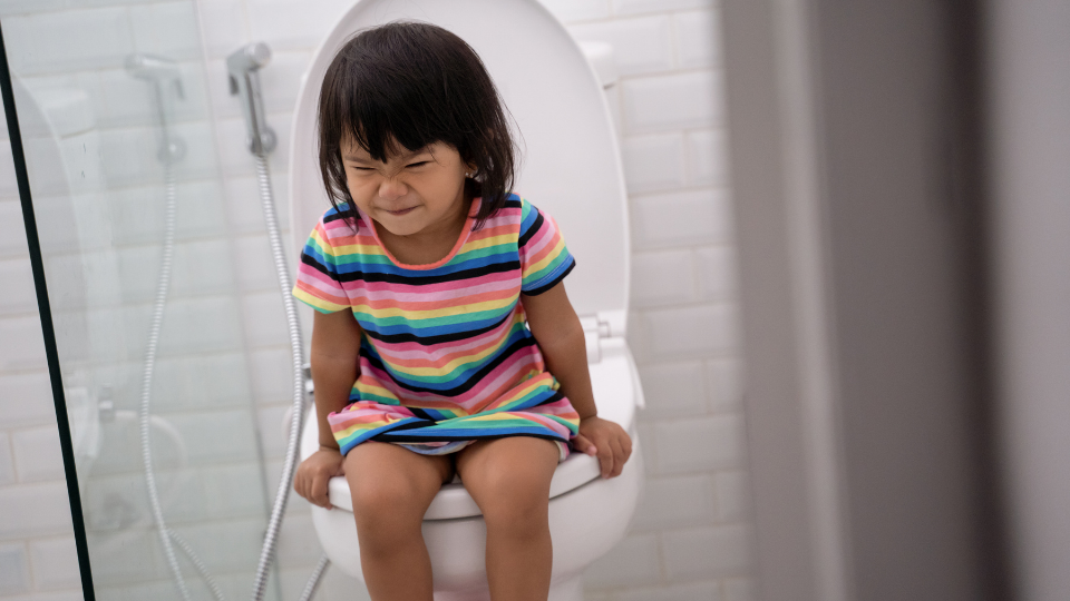 Baby crying during a bowel movement